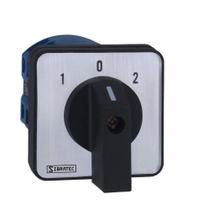 Chave de Transferência Rede/Gerador ou Para Reversão 4 Polos 125A - 3 Posições -Para Porta de Painel