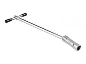 Chave de vela com cabo t e soquete móvel de 16 mm raven 101003