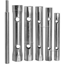Chave De Vela Tubular 8 a 17mm Aço Automotivo 6 Peças Uso Profissional Chave De Vela Tubular 8 a 17mm Aço Automotivo 6 Peças Uso Profissional