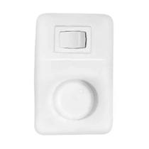 Chave Dimmer Rotativo Controle de Velocidade Sem Off Branco Chave Dimmer Rotativo Controle de Velocidade Sem Off Branco