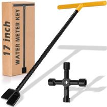 Chave do medidor de água Winisok de 17 polegadas com chave utilitária de 4 vias