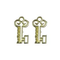 Chave Efata Vitória Dourada em Metal Zamac - 100 Unidades