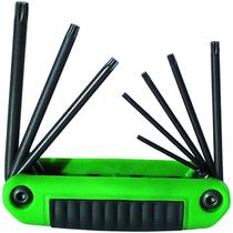 Chave Eklind Tool 25582 Fold-up TORX Star 8 peças T6-T25