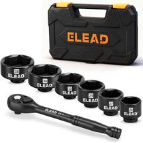 Chave ELEAD Conjunto de Soquetes para Filtro de Óleo 7 Peças 24-38mm Chave ELEAD Conjunto de Soquetes para Filtro de Óleo 7 Peças 24-38mm