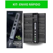 Chave Elétrica de Precisão 68 em 1 Mini Parafusadeira Elétrica Portátil Sem Fio Recarregável Magnética USB Exbom CKE6800