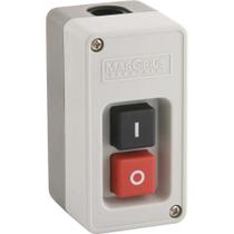 Chave Elétrica Sobrepor Liga e Desliga, 3x20 A, 3,0 CV, 220 V~, Cs102-t, sem Corrente Contínua, Pvc, Acionamento Botão, Mar-girius