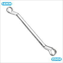 Chave Estrela Profissional Cromo-Vanádio Diversos Tamanhos 8 a 19mm Boca Estriadas Combinada Cromada