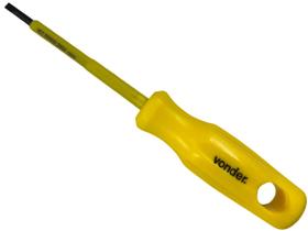 Chave Fenda Isolada 1000V 1/8 x 3" Ponta Magnética CRV - Vonder