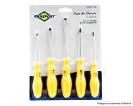 Chave Fenda/Phillips Jogo 5Pcs Cr Vanadium Blister