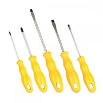 Chave Fenda/Phillips Jogo Brasfort Com Ima Cromo Vanadio 5 Pecas - 8027