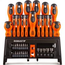 Chave Fenda/Phillps/Soquete/Bits Robust Com 39 Pecas