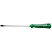 Chave fenda ponta chata 3x300 mm haste em aco cromo vanadio cabo injetado em pvc verde - Tramontina