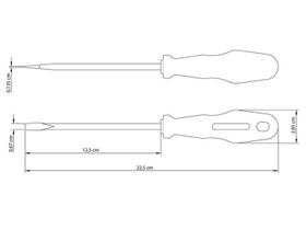 Chave fenda tramontina br 41500/ 031 1/4x5 6x125