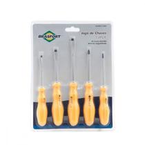 Chave Fendaphillips Brasfort Magnetica Com 05 Pecas 8027 Chave Fendaphillips Brasfort Magnetica Com 05 Pecas 8027
