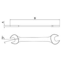 Chave Fixa Combinada Boca 1/2 X 9/16 Top Tramontina 44620102