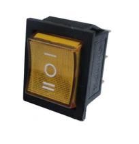 Chave gangorra 3 posições on/off/on 6 polos cor amarela 15a-250v Chave gangorra 3 posições on/off/on 6 polos cor amarela 15a-250v