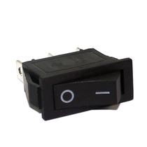 Chave Gangorra 3T 15A-30A/250v AC Preta ON OFF KCD3-102