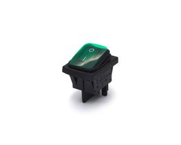 Chave Gangorra à Prova D'Água com 4 Terminais Liga/Desliga 15A/250Vac Verde - KCD2-201N-2-W - Jietong Chave Gangorra à Prova D'Água com 4 Terminais Liga/Desliga 15A/250Vac Verde - KCD2-201N-2-W - Jietong