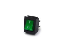 Chave Gangorra com 4 Terminais 15A/250Vac Liga/Desliga - Verde - IRS-201-2C - Jietong