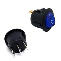 Chave Gangorra Com Neon 3 Pinos Adaptador Conexão LED Neon Kcd1 106n Azul 0239607 Chave Gangorra Com Neon 3 Pinos Adaptador Conexão LED Neon Kcd1 106n Azul 0239607