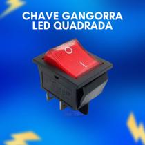 Chave Gangorra Kcd4-201 4 Terminais Liga/desliga Vermelha