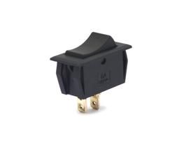 Chave Gangorra Liga/Desliga 6A/120Vac e 3A/250Vac Faston 316' - Preta - G321-1-1