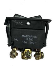 Chave Gangorra Margirius Bipolar Lig/Desl/Lig 14203 15A 120V