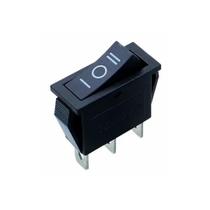 Chave gangorra on/off/on 3 polos preta 15a