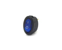 Chave Gangorra Oval com 3 Terminais 6A/250V com Neon Azul - KCD1-115N