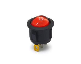 Chave Gangorra Redonda 6A/250V Liga/Desliga com Led Vermelho - KCD1-106N Chave Gangorra Redonda 6A/250V Liga/Desliga com Led Vermelho - KCD1-106N
