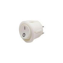 Chave Gangorra Redonda KCD1 250V 10A 2 Pólos e 2 Posições Branca - MXT Chave Gangorra Redonda KCD1 250V 10A 2 Pólos e 2 Posições Branca - MXT