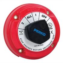 Chave Geral Náutica 2 Baterias PERKO 360 Ampères AC Redonda