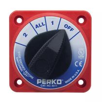Chave Geral Náutica 2 Baterias PERKO 450 Ampères AC Quadrada Chave Geral Náutica 2 Baterias PERKO 450 Ampères AC Quadrada