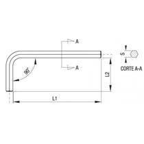 Chave Hexagonal 19mm Curta 220013BR Belzer Chave Hexagonal 19mm Curta 220013BR Belzer