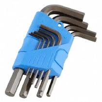 Chave Hexagonal Curta Jogo de 1/16 à 3/8 POL c/ 9 Peças GEDORE