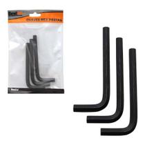 Chave hexagonal preta 8mm - 03 pcs - bfh2818 - bestfer Chave hexagonal preta 8mm - 03 pcs - bfh2818 - bestfer