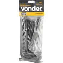 Chave Hexalobular T60 c/ Furo Guia Crv c/ 05 peças Vonder