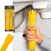 Chave Hidráulica Multiuso para Torneira 5 Peças Amarela Ferramenta para Instalação e Manutenção Chave Hidráulica Multiuso para Torneira 5 Peças Amarela Ferramenta para Instalação e Manutenção