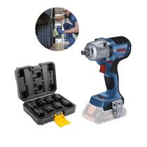 Chave Impacto 1/2 Bosch Gds 18V-450 + Jogo De Soquete S/ Bat Chave Impacto 1/2 Bosch Gds 18V-450 + Jogo De Soquete S/ Bat