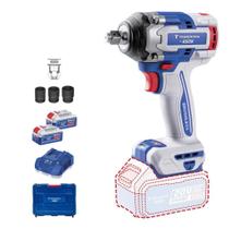 Chave Impacto 1/2POL 20V 500 N.m Brushless 2 baterias 20V 4Ah Carregador Maleta TRAMONTINA Chave Impacto 1/2POL 20V 500 N.m Brushless 2 baterias 20V 4Ah Carregador Maleta TRAMONTINA