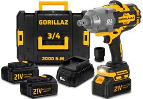 Chave Impacto 3/4 Brushless 2 Bateria Profissional 3000rpm Chave Impacto 3/4 Brushless 2 Bateria Profissional 3000rpm