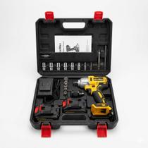 Chave Impacto 48V Bateria Dupla Alto Torque Maleta Transporte Automotivo
