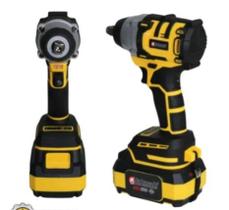 Chave Impacto 48v Profissional Nk30029 Maleta 35 Peças. Amarelo 50,60hz