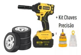 Chave Impacto Pneumática 1/2 Parafusadeira Industrial 17pças 79kgf Durável Chave Impacto Pneumática 1/2 Parafusadeira Industrial 17pças 79kgf Durável