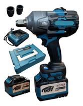 Chave Impacto Profissional Encaixe 3/4" 2000nm 60v 2 Baterias - Linha Pesados