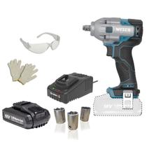 Chave Impcto 18V Wesco Ws2407 Brush + Carreg Bat 2A E Acess Chave Impcto 18V Wesco Ws2407 Brush + Carreg Bat 2A E Acess