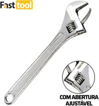 Chave Inglesa Ajustável 8 Pol 200 Mm Aço Cromo Vanádio