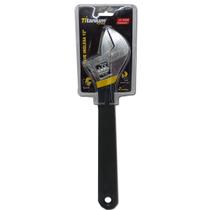 Chave Inglesa Universal 12 Profissional em Aço Titanium Platina
