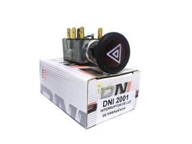 Chave Interruptor do Pisca Alerta Fusca Brasilia Kombi TL Variant DNI 2001 7 Terminais Com Botão