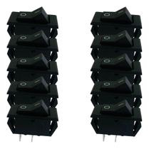 Chave Interruptor Gangorra Kcd6-101 2 Terminais On /off - Kit 10 Peças